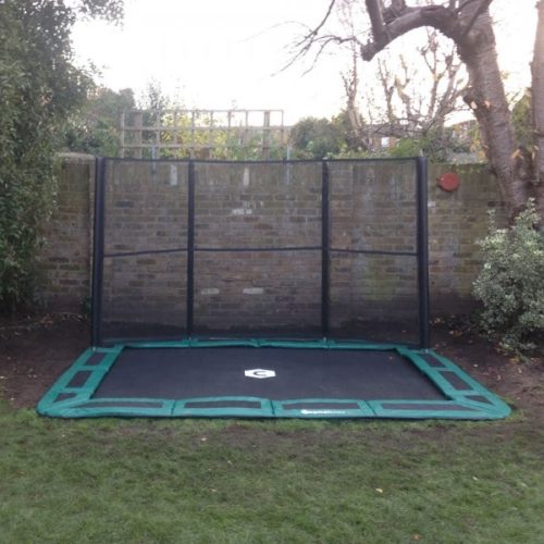 14ft x 10ft Capital In-Ground Trampoline Safety Enclosure - Side