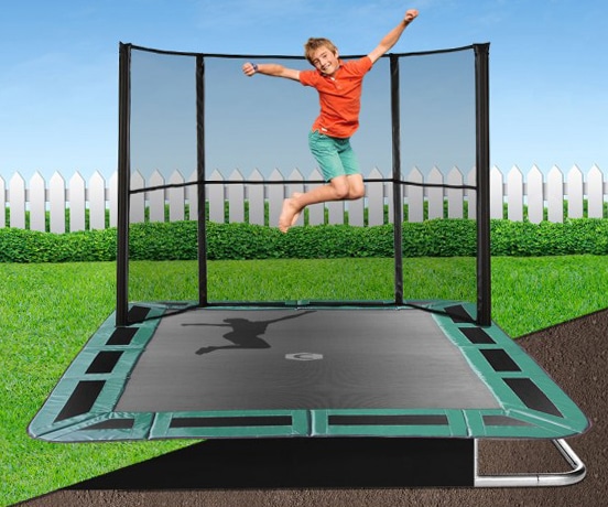 14ft x 10ft Capital In-Ground Trampoline Safety Enclosure - Side