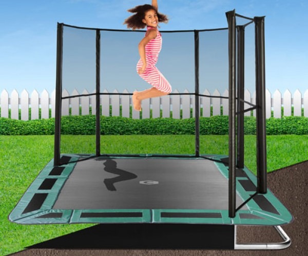 14ft x 10ft Capital In-Ground Trampoline Safety Enclosure - Corner