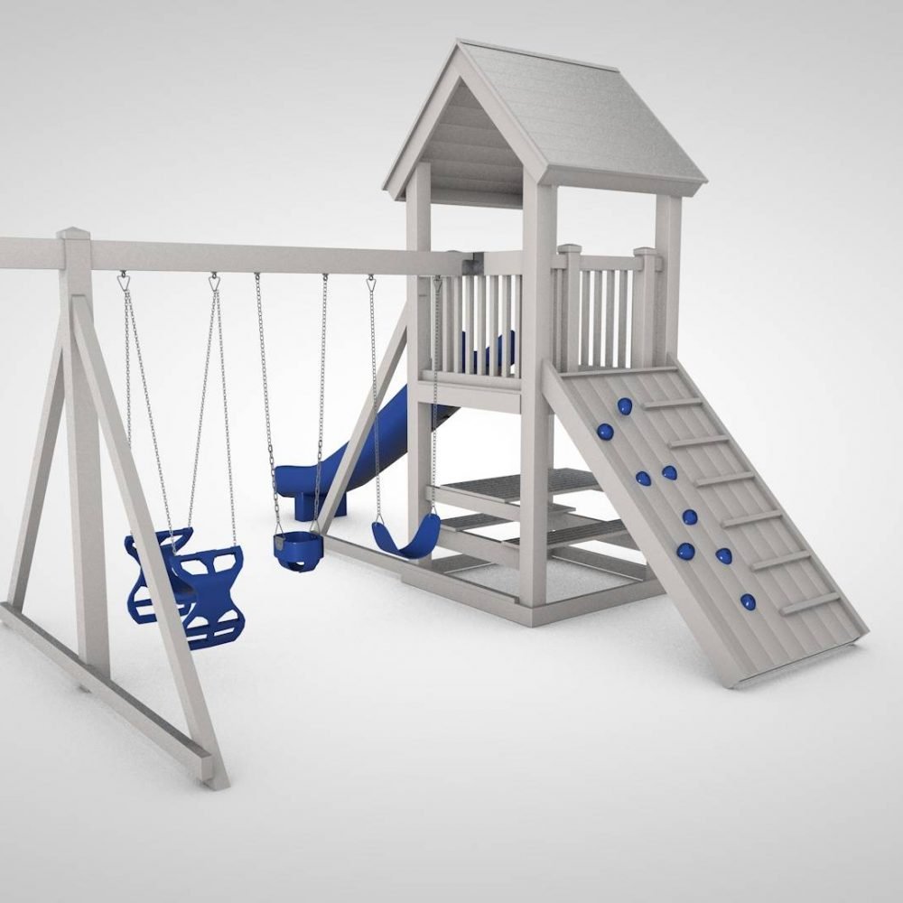 Characteristics of The hideout playground with swing set For Sale In Texas