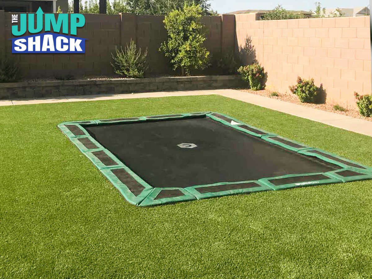 A Properly Installed in-ground trampoline in Gilbert, AZ