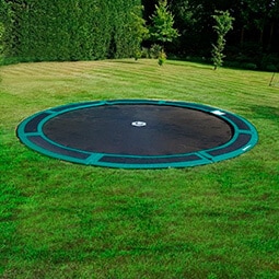 Green 14ft Circular / Round In-Ground Trampoline