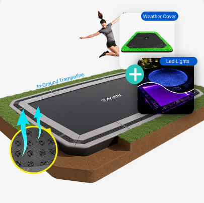 jump-img-2 North In-Ground Trampoline Bundle With LED kit and weather cover