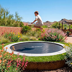 17ft x 10ft Capital C-Sport In-Ground Trampoline Kit