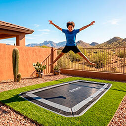 17ft x 10ft Capital C-Sport In-Ground Trampoline Kit