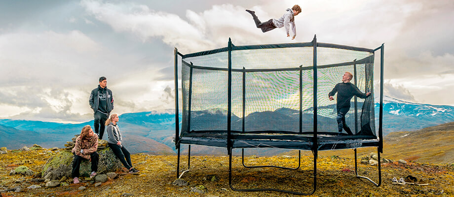 In-Ground Trampoline Installed In A Backyard In New Jersey