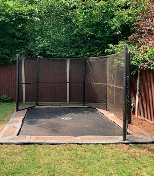 In-Ground Trampoline Installed In A Backyard In New Jersey