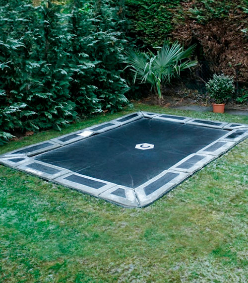 In-Ground Trampoline Installed In A Backyard In New Jersey