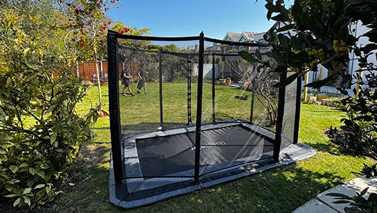 In-Ground Trampoline Installed In A Backyard In New Jersey