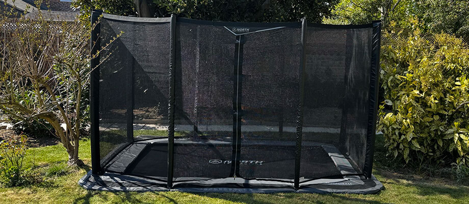 In-Ground Trampoline Installed In A Backyard In New Jersey